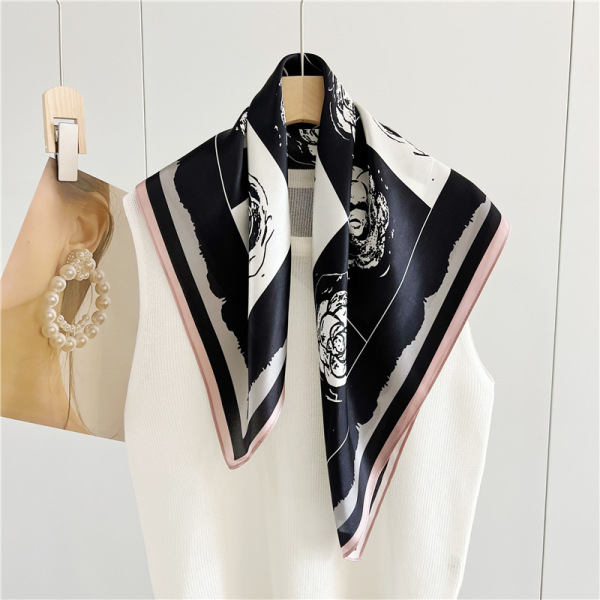 Camellia Spring/Summer Mulberry Silk Medium Square Shawl 095