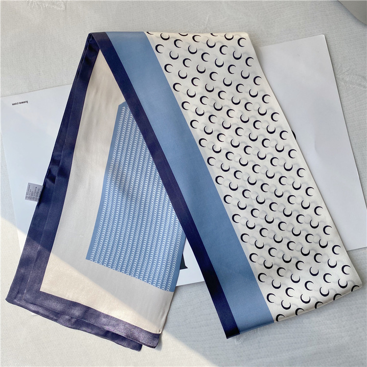 Double Layer Silk Scarf Mulberry Silk Scarf Decorative Scarf Streamer 051