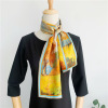 Double Mulberry Silk Scarf Women's autumn fashion streamer 074