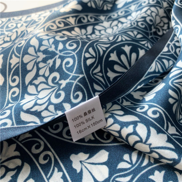 Double sided mulberry Silk scarf autumn and winter streamers 036