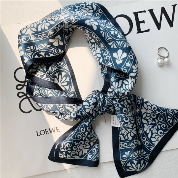 Double sided mulberry Silk scarf autumn and winter streamers 036