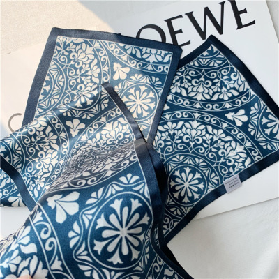 Double sided mulberry Silk scarf autumn and winter streamers 036