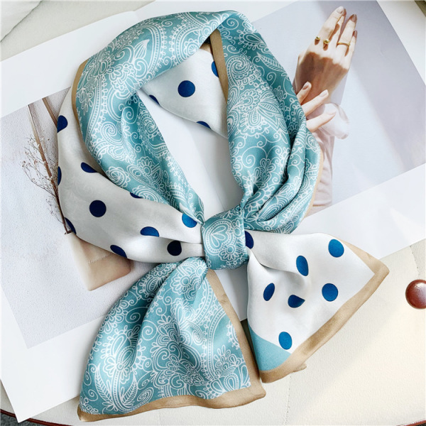 Double sided Real Silk Crepe Plain Satin Mulberry Silk Scarf Streamer 069