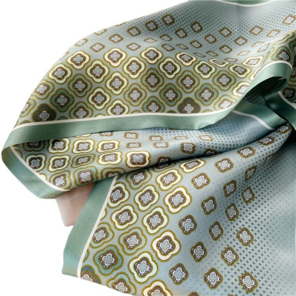 Double sided Silk Crepe Plain Satin Mulberry Silk Scarf Streamer 067