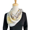 Forest Mulberry Silk Scarf Spring Autumn Middle square Towel 082