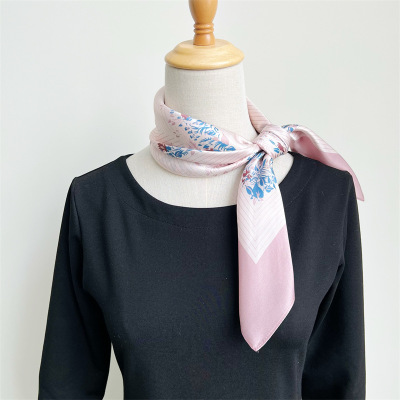 Intellectual Square Scarf Mulberry Silk Silk Scarf 080