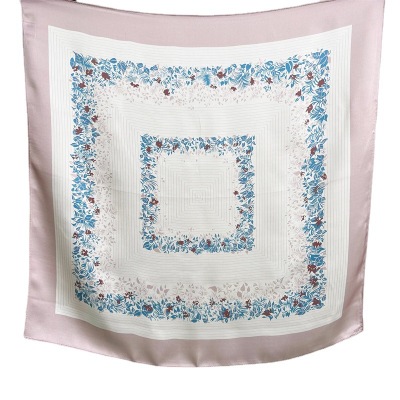 Intellectual Square Scarf Mulberry Silk Silk Scarf 080