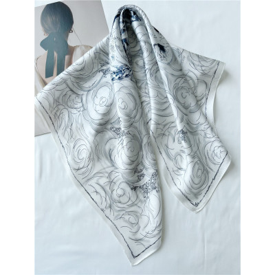 Mulberry Silk autumn fashion mid square scarf Real Silk Scarf 092