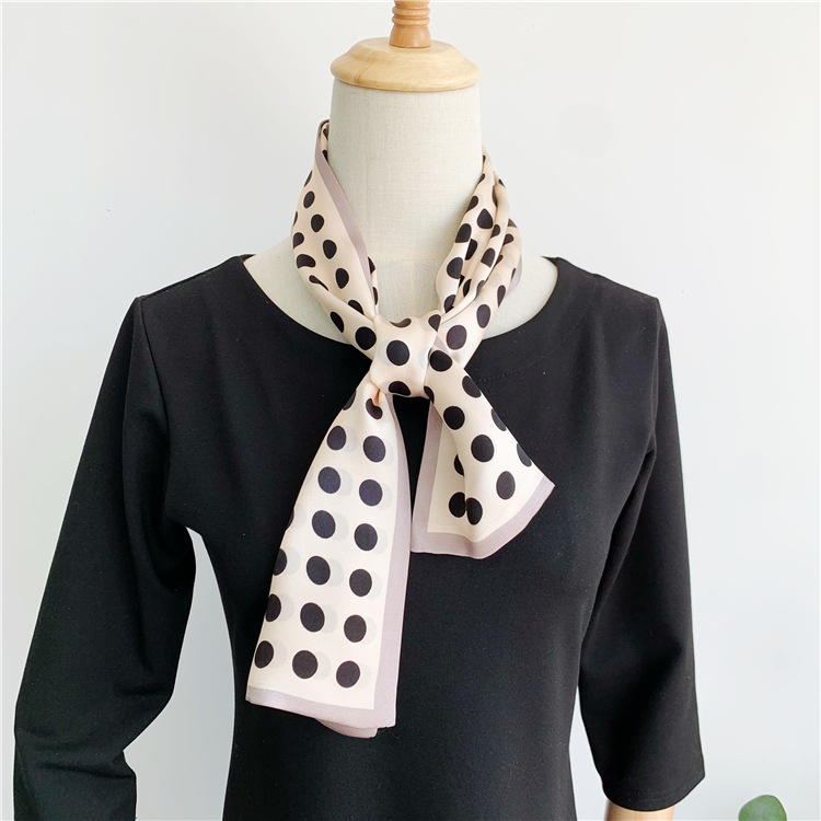 Mulberry silk double-layer scarf streamer fashion all-match long scarf 006