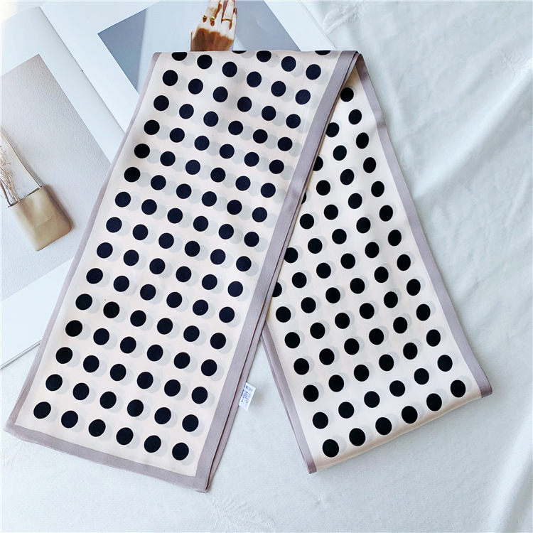 Mulberry silk double-layer scarf streamer fashion all-match long scarf 006