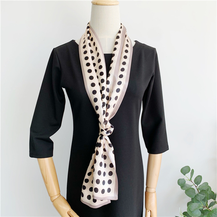 Mulberry silk double-layer scarf streamer fashion all-match long scarf 006