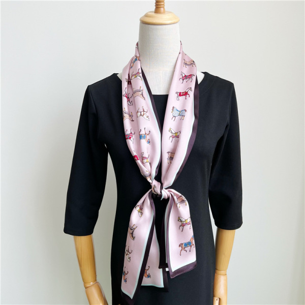 Mulberry Silk Scarf Double sided Long Scarf streamer 030