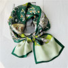 Mulberry Silk Scarf Double sided thin narrow long scarf streamer 017