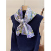 Mulberry Silk Scarf Double-sided thin narrow long scarf streamer 018