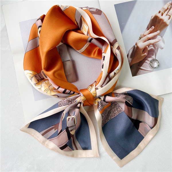 Mulberry Silk Scarf Everything Double sided plain crepe Satin streamer 045