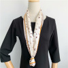 Mulberry Silk Scarf Everything Double sided thin narrow scarf streamer 014
