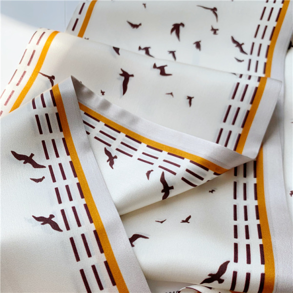 Mulberry Silk Scarf Everything Double sided thin narrow scarf streamer 014
