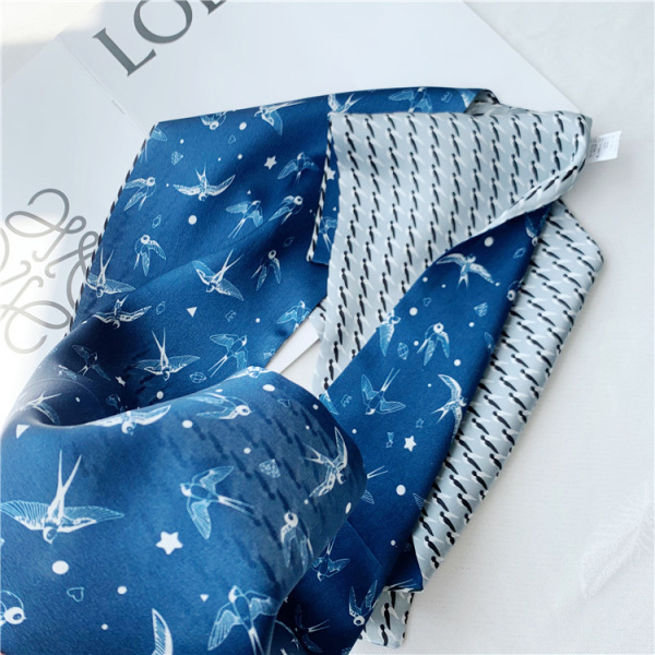 Mulberry Silk scarf fashion Everything Double sided streamer 026