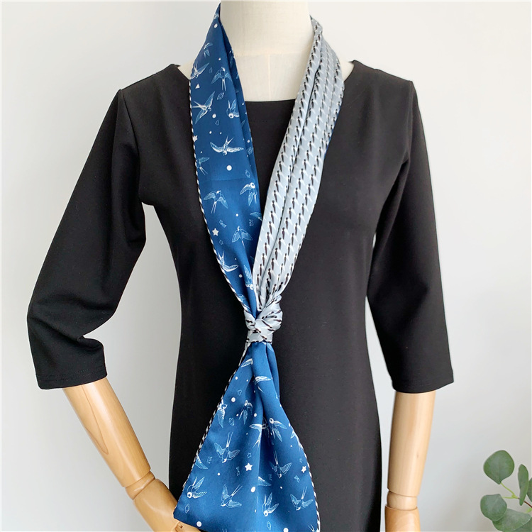 Mulberry Silk scarf fashion Everything Double sided streamer 026