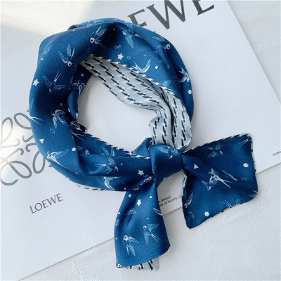 Mulberry Silk scarf fashion Everything Double sided streamer 026