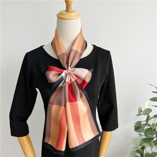 Mulberry Silk Scarf Fashion thin narrow long multifunctional scarf streamer 025