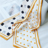 Mulberry Silk Scarf Kitten Wave Dot Double sided thin narrow streamer 055