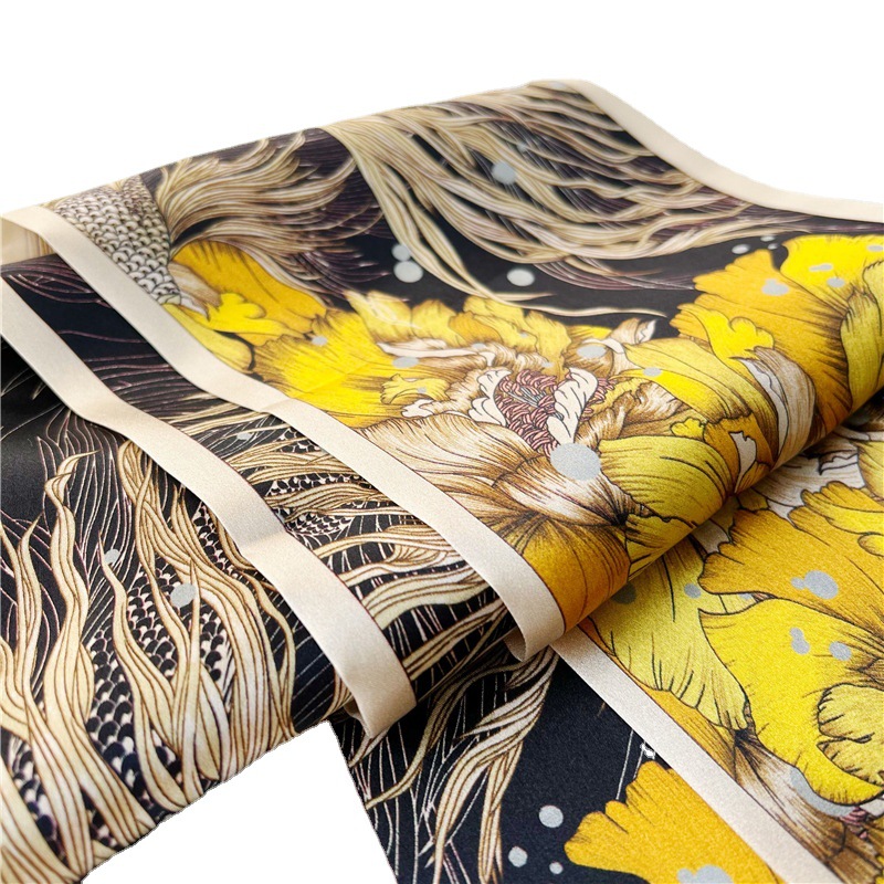 Mulberry Silk Scarf spring and summer long double sided scarf streamer 044