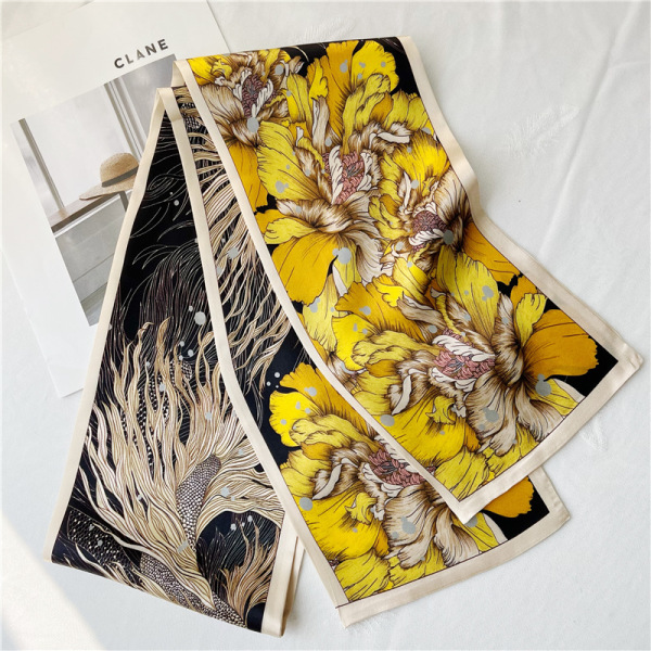 Mulberry Silk Scarf spring and summer long double sided scarf streamer 044
