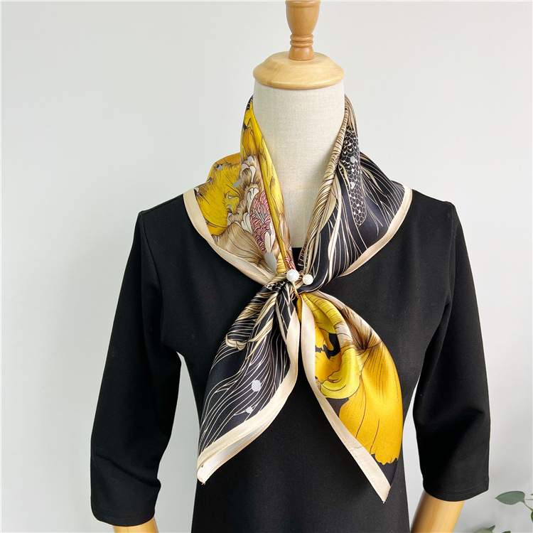 Mulberry Silk Scarf Women's Square Towel 099