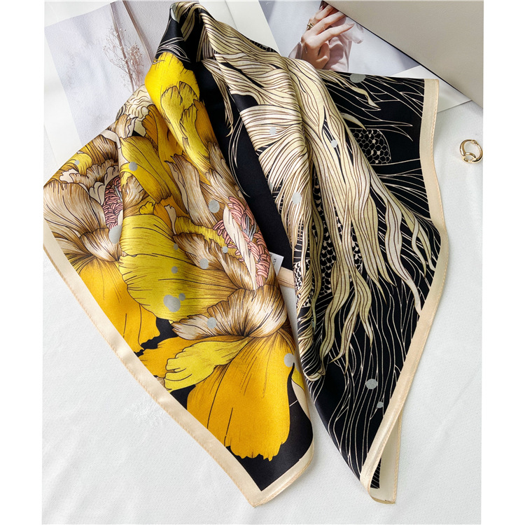 Mulberry Silk Scarf Women's Square Towel 099