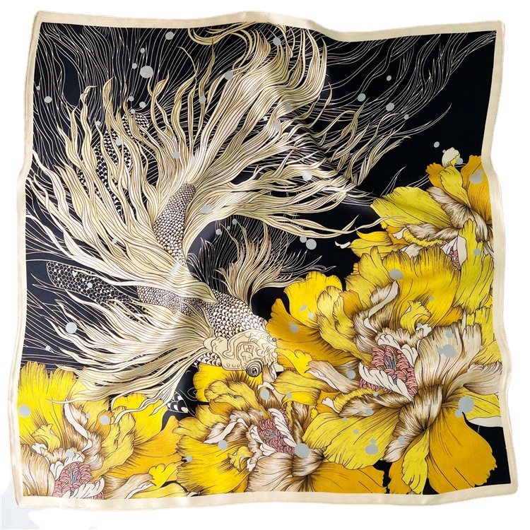 Mulberry Silk Scarf Women's Square Towel 099