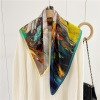 Real Silk scarf fashion mulberry silk medium square shawl 097