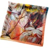 Real Silk scarf fashion mulberry silk medium square shawl 097