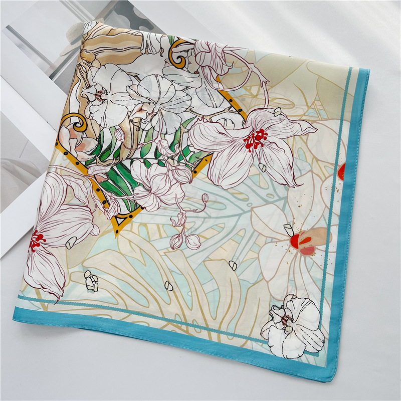 Real Silk scarf middle square shawl Fashion 087