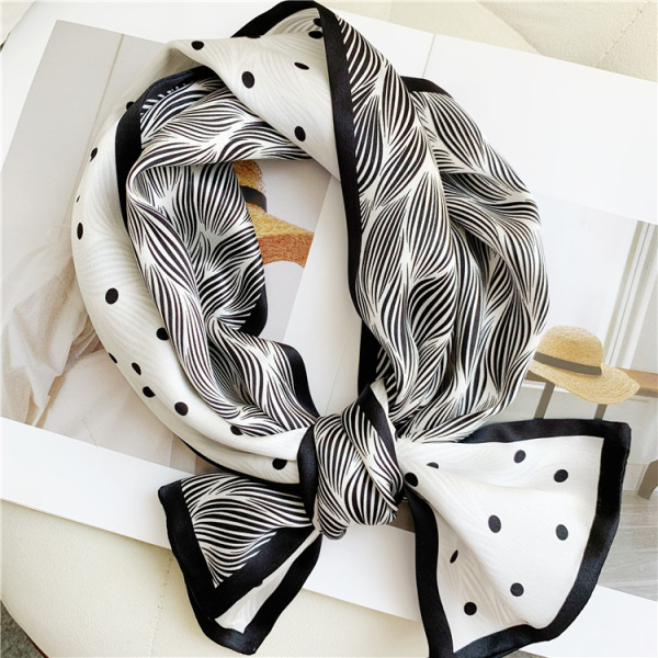 Real Silk streamer new double-sided mulberry silk scarf all-matching scarf 003