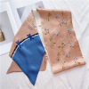 silk scarf spring and summer all-match long double-layer double-sided scarf 008
