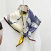 Simple Graffiti Square Scarf Mulberry Silk Silk Scarf 078