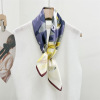 Simple Graffiti Square Scarf Mulberry Silk Silk Scarf 078