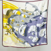 Simple Graffiti Square Scarf Mulberry Silk Silk Scarf 078