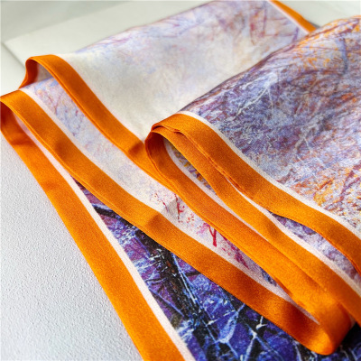 Spring and summer Mulberry Silk Scarf Streamer 062