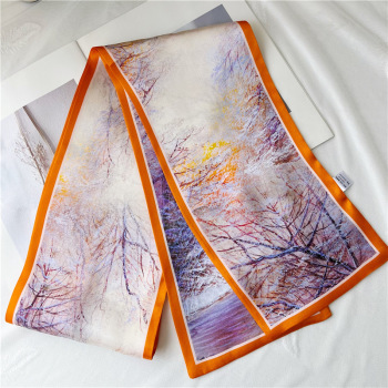 Spring and summer Mulberry Silk Scarf Streamer 062
