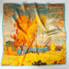 White Birch Forest Mulberry Silk Scarf square Towel 100