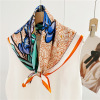 Women's spring and summer middle square Scarf decoration 081