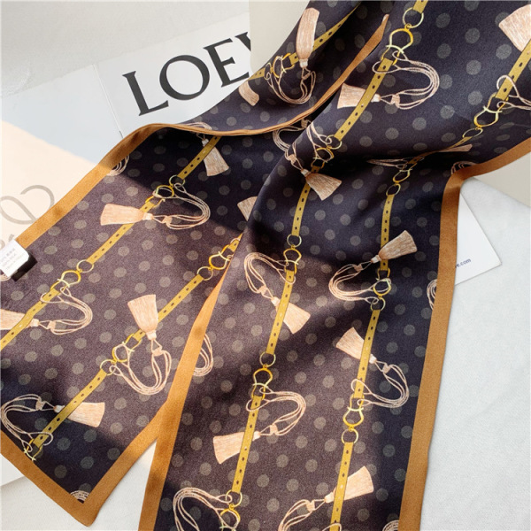 Workplace Mulberry Silk scarf Fashion Double sided streamer for women 049