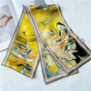 Yellow Leaves Mulberry Silk Silk Scarf Streamer 075