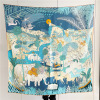 Animal Carnival Mulberry Silk Scarf Square Shawl Dual-Use 152