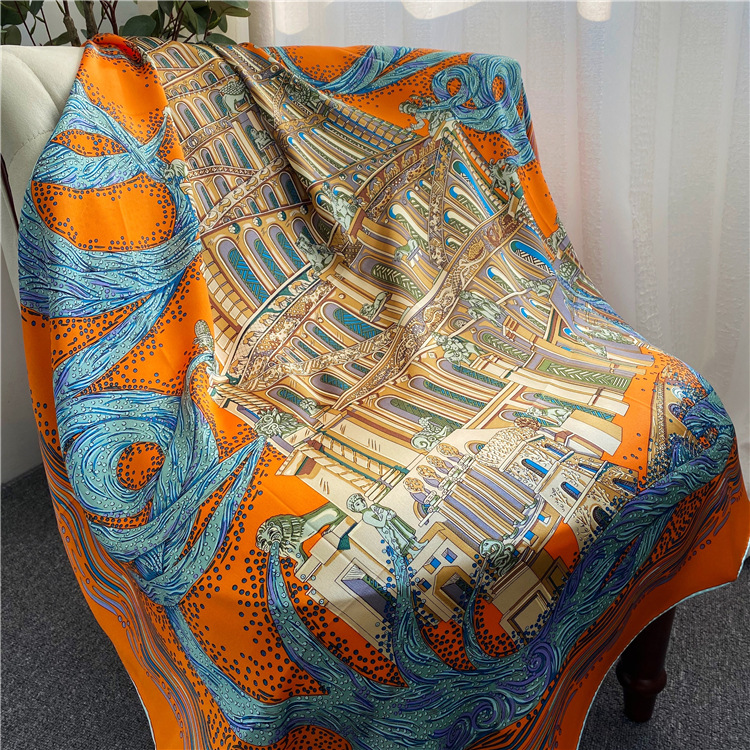 Babel River Mulberry Silk Large Square Shawl 148