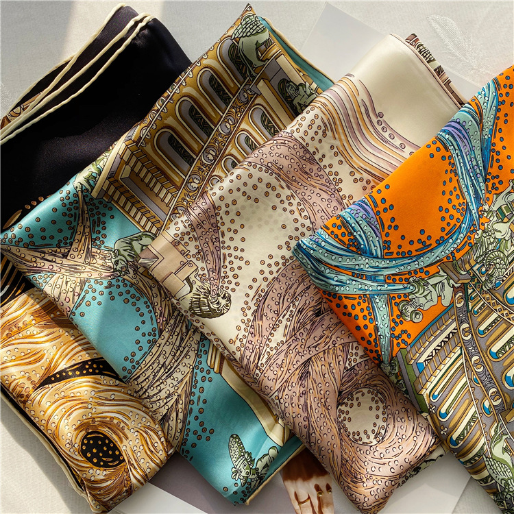 Babel River Mulberry Silk Large Square Shawl 148