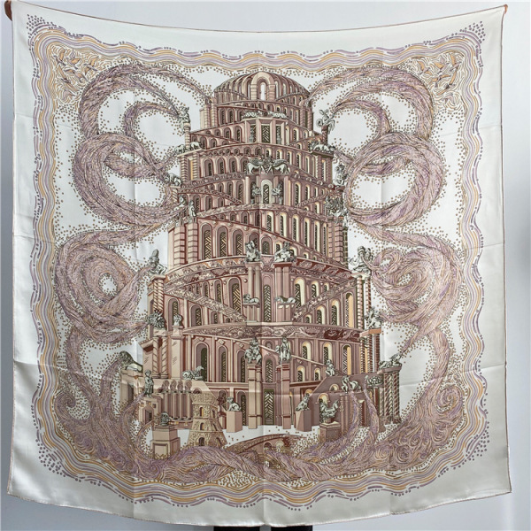 Babel River Mulberry Silk Large Square Shawl 148