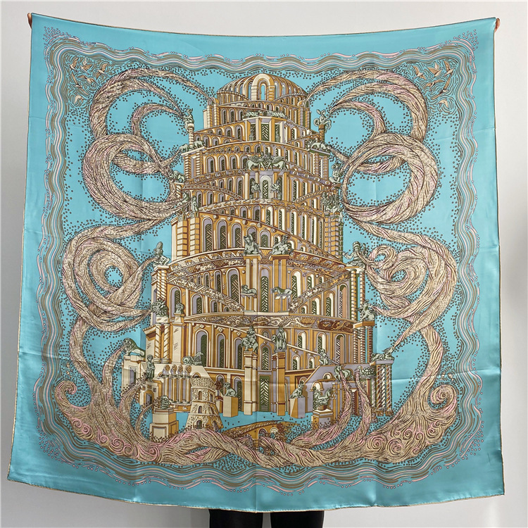 Babel River Mulberry Silk Large Square Shawl 148